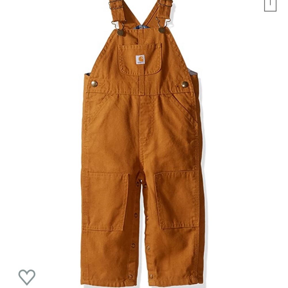 Carhartt NWOT 4T Flannel Lined Overalls